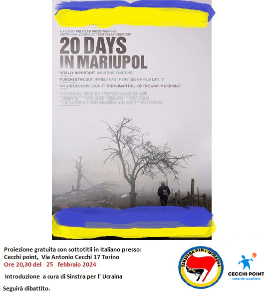 Proiezione del documentario “20 Days in Mariupol”