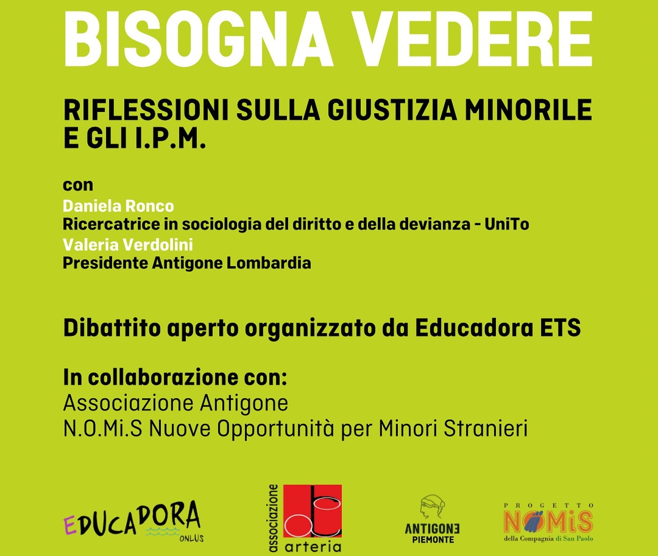 Bisogna Vedere – Riflessioni sulla giustizia minorile