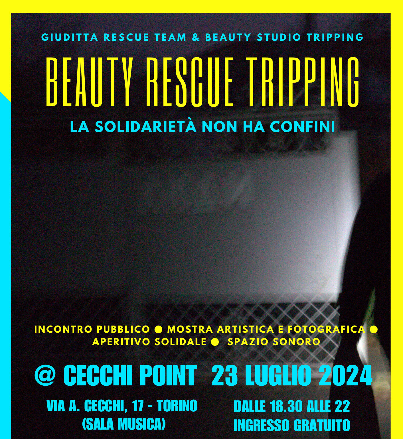 Beauty Rescue Tripping mostra & aperitivo solidale