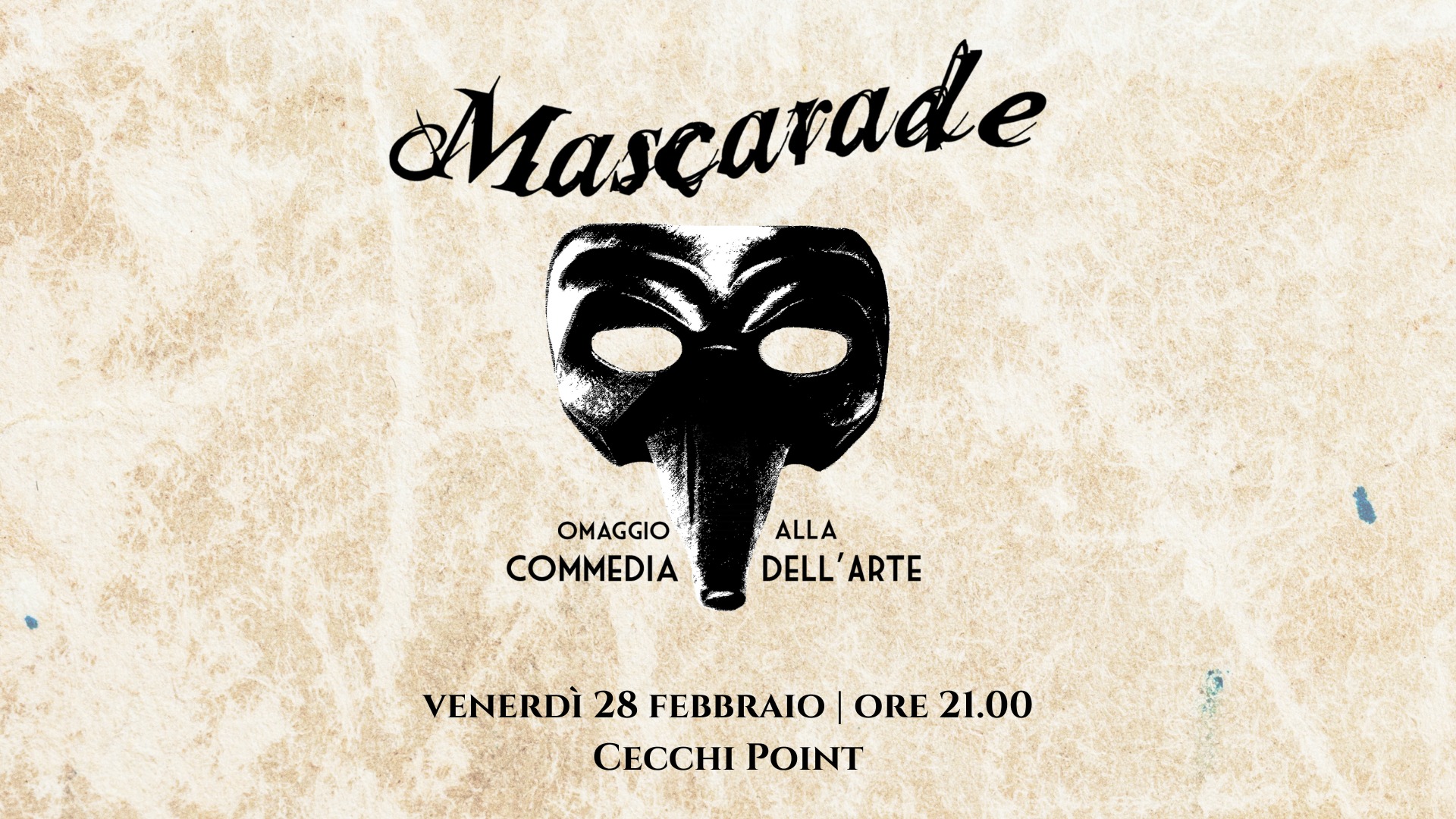 MASCARADE omaggio alla Commedia dell’Arte – Spettacolo di improvvisazione