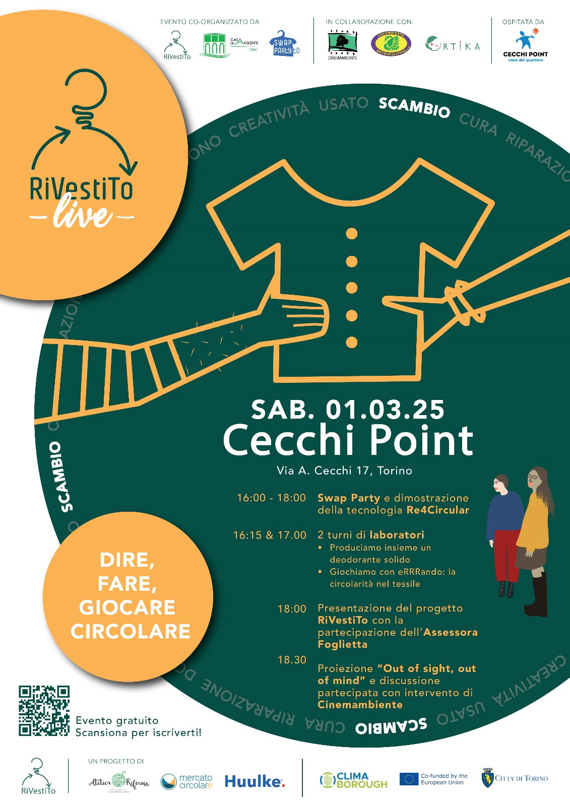 RiVestiTo Live – dire, fare, giocare circolare – Swap Party