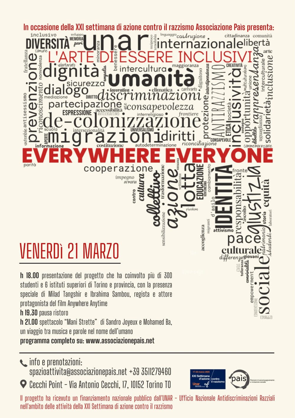 21/03 ore 18:00 – Everywhere Everyone: l’arte di essere inclusivi